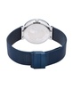 Women's Ceramic Crystal Blue Stainless Steel Mesh Bracelet Watch 35mm