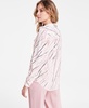 Women's Graphic Line Print Blouse, Exclusively at Macy's 