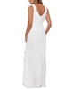 Ruffled High-Low Gown