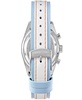 Women's Jordan Chronograph Multifunctional Gulfhawk Blue Leather Strap Watch, 40mm