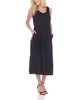 Women's Scoop Neck Tiered Midi Dress