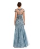 Women's Sheer Top Embellished Mermaid Gown
