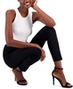 Petite Pull-On Compression Slim Ankle Pants