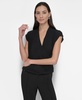 Women's Textured Surplice Top 
