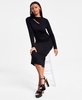 Women's Cutout Mock Neck Midi Dress, Exclusively at Macy's