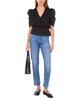 Women's Puff-Sleeve Peplum Top