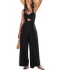 Women's Twist-Front Sweetheart Neck Jumpsuit