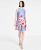 Petite Cascading Florals Sleeveless Shift Dress