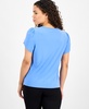 Women's Tulip-Sleeve Crewneck Top