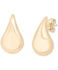 Puff Teardrop Stud Earrings in Gold Vermeil, Created for Macy's
