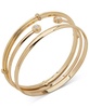 Gold-Tone 3-Pc. Set Crystal Cuff & Bangle Bracelets