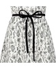 Womens' Short Pleated Sleeve Woven Dress with Waist Tie