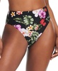 Women's Floral-Print High-Waist High-Leg Bikini Bottoms, Created for Macy's