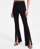 Women's High-Rise Slit-Flare-Leg Ponte Pants, Exclusively at Macy's  