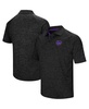 Men's Black Kansas State Wildcats Down Swing Polo Shirt