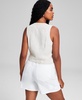 Women's Linen-Blend V-Neck Vest, Created for Macy's