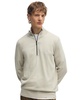 Men's Logo Patch Zip-Neck Sweater