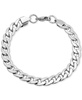 Men's Silver-Tone Cuban Bracelet