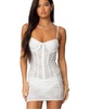 Women's Sheer Lace Cupped Mini Dress