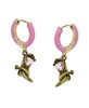 Faux Stone Cowboy Boot Huggie Earrings
