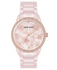 Women's Quartz Blush Floral Ceramic Bracelet Watch, 34mm