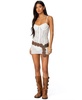 Women's Sheer Lace Cupped Mini Dress