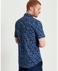 Men's Floral Print Button-Down Short Sleeve Shirt