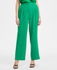 Women's High-Rise Pleated-Front Wide-Leg Pants, Exclusively at Macy's