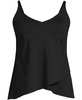 Plus Size Long Torso Tulip Hem Tankini Top