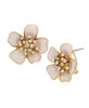 Faux Stone Flower Stud Earrings
