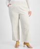 Trendy Plus Size Striped Pants, Exclusively at Macy's
