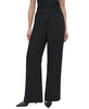 Petite High-Rise Wide-Leg Crepe Pants