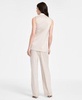 Women's Sleeveless Satin Side-Tie Vest & Wide-Leg Pants, Exclusively at Macy's