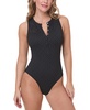 Women's Malibu Pointelle Snap-Neck Swimsuit