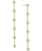 Diamond Bezel Linear Drop Earrings (1/10 ct. t.w.) in Sterling Silver, 14k Gold-Plated Sterling Silver or 14k Rose Gold-Plated Sterling Silver 