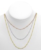 Silver Plated Beaded 18" Layered Necklace