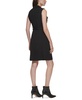 Women's Moto Belted Sleeveless Sheath Dress