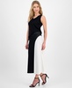 Women's Bias-Cut Colorblocked Midi Skirt