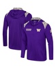 Men's Purple Washington Huskies OHT Military Appreciation Quarter-Zip Hoodie Jacket