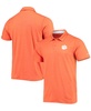 Men's Orange Clemson Tigers Tech Trail Space Dye Omni-Shade Polo