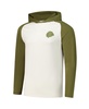 Men's Cream/Olive Chicago Blackhawks Intrepid Sand Raglan Long Sleeve Hoodie T-Shirt