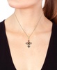 EFFY® Multi-Gemstone 18" Cross Pendant Necklace (3 ct. t.w.) in 14k Gold
