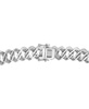 Men's Diamond Curb Link Bracelet (1 ct. t.w.) in Sterling Silver (Also in 14k Gold-plated silver)