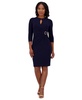 Petite Keyhole Side-Ring Sheath Dress