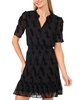 Women's Puff-Sleeve Smocked-Waist Dress