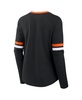 Women's Black San Francisco Giants Won Done Raglan Lace-Up Long Sleeve T-Shirt