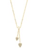 EFFY® Diamond Double Heart 18" Lariat Necklace (1/2 ct. t.w.) in 14k Gold