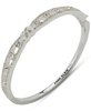 Silver-Tone Crystal Open Hinge Bracelet