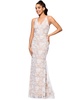 Women's Embellished Floral Soutache Sleeveless Gown