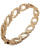 Gold-Tone Pavé XOXO Bangle Bracelet